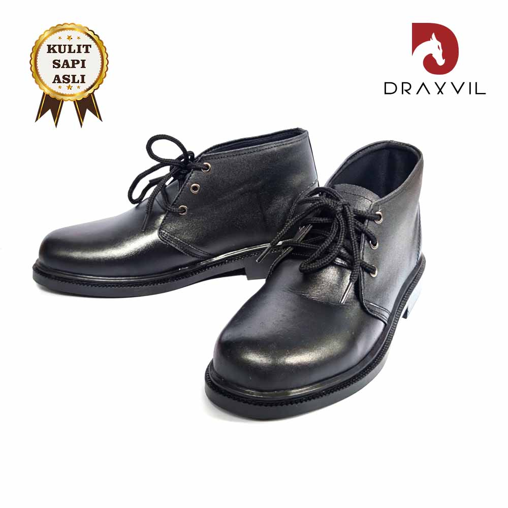 Jual Draxvil Kulit Sapi Asli Sepatu PDH Pria Kulit Sapi Asli 100