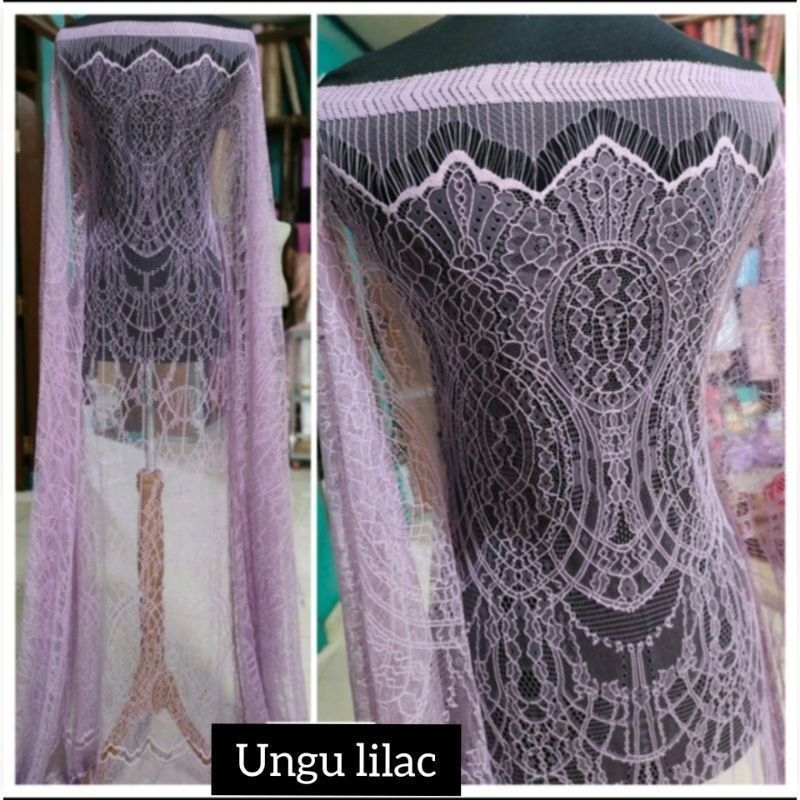 Jual Brokat Chantily Lace Brukat Santily Chantilly Brukat Santily Kain