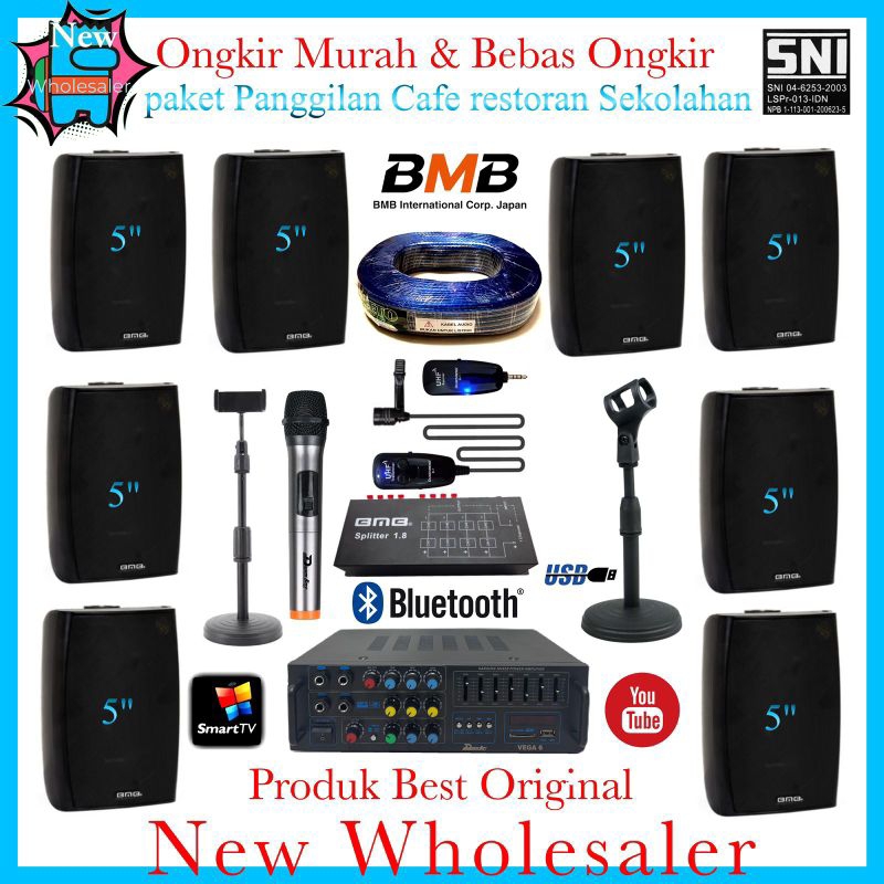 Jual Paket Speaker Inch Sound Titik Bmb Kg Ruangan Cafe Restoran