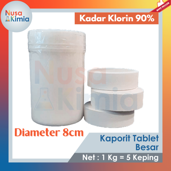 Jual Kaporit Tablet Besar Klorin Tablet Besar Tcca Kg Shopee