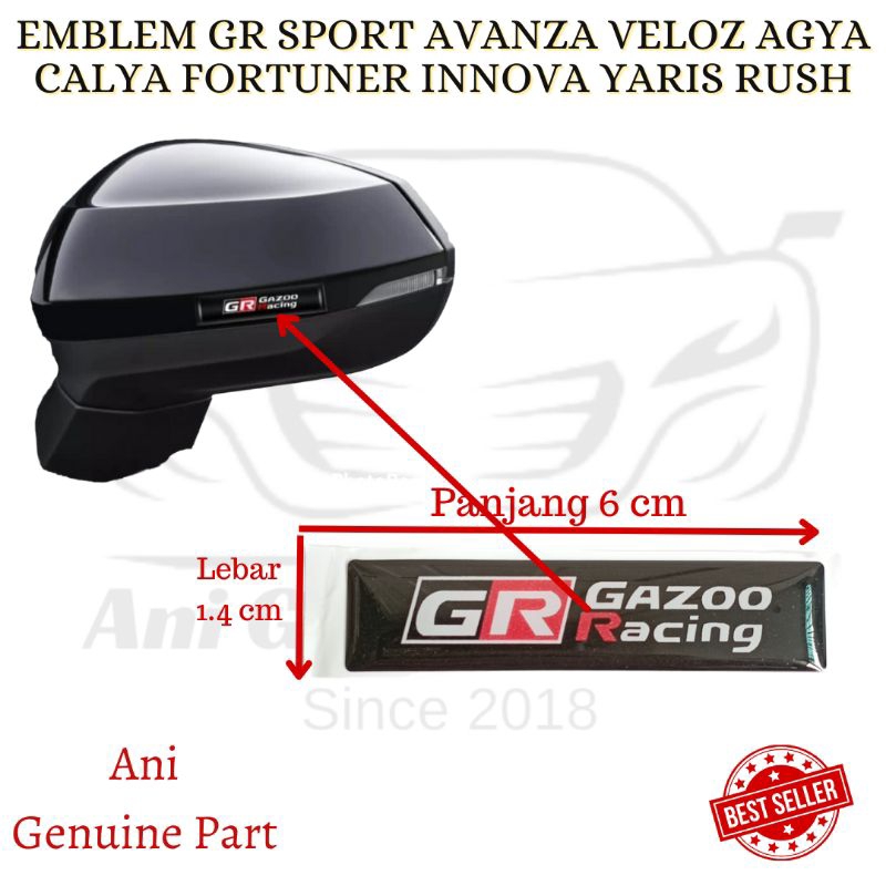 Jual Emblem Gr Sport Avanza Veloz Agya Calya Fortuner Innova Yaris Rush