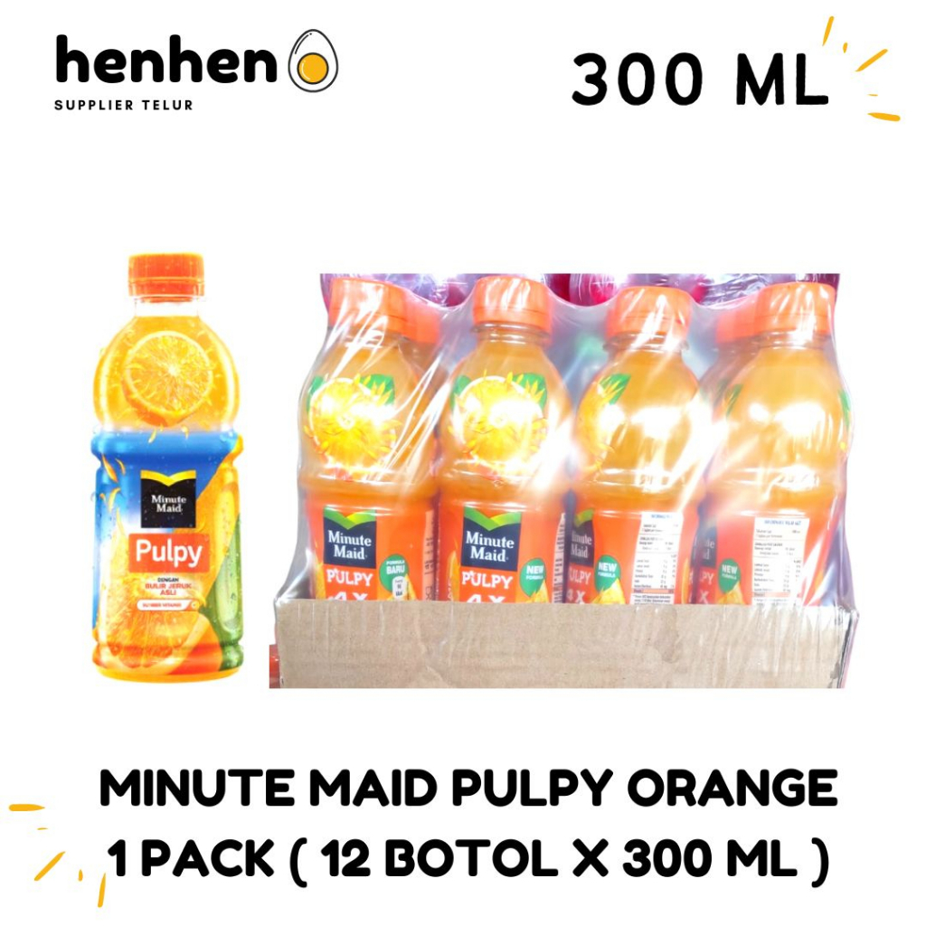 Jual MINUTE MAID PULPY ORANGE JUICE PER PACK 12 X 300 ML Shopee Indonesia