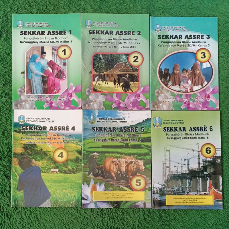 Jual ORIGINAL BUKU SEKKAR ASSRE BAHASA MADURA KELAS 1 2 3 4 5 6 SD