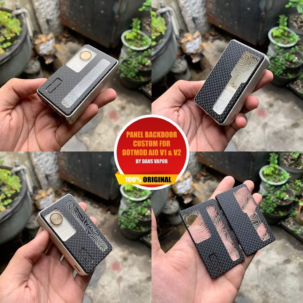 Jual Akrilik Panel Backdoor OFF White For Dotmod AIO V1 V2 Black Doff