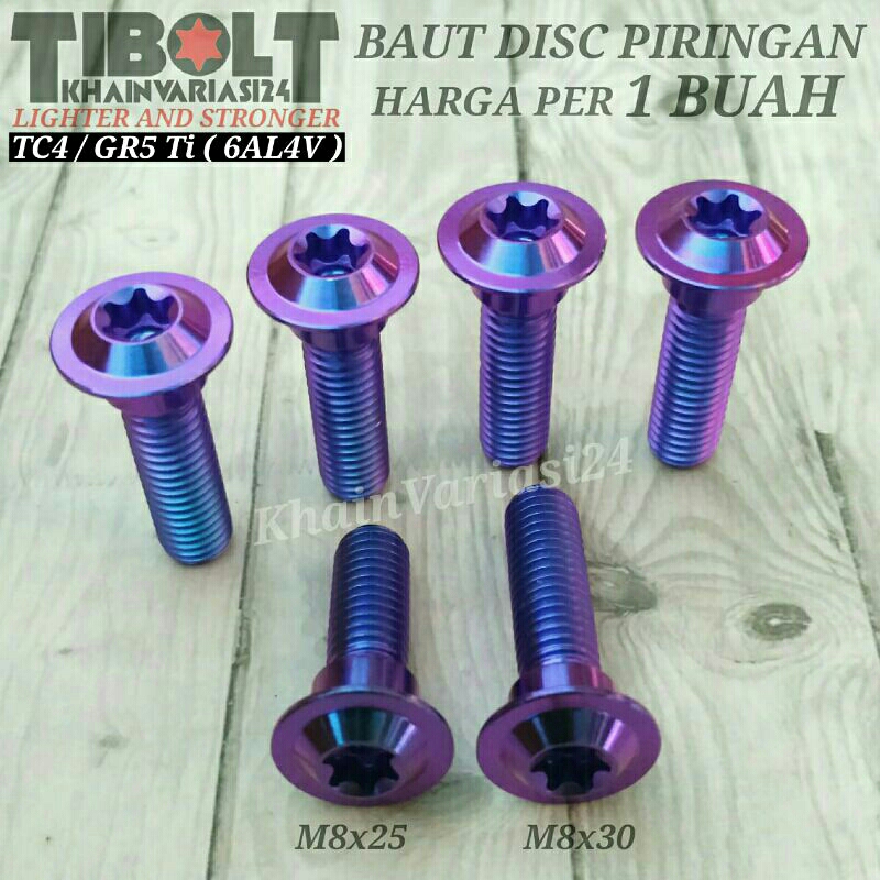 Jual Baut Titanium Gr5 Disc Piringan Cakram Ninja 150 R RR Ninja 250 M8