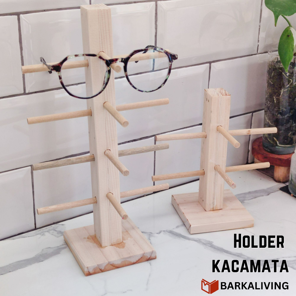 Jual Stand Holder Kacamata Kayu Rak Display Kacamata Eye Glasses