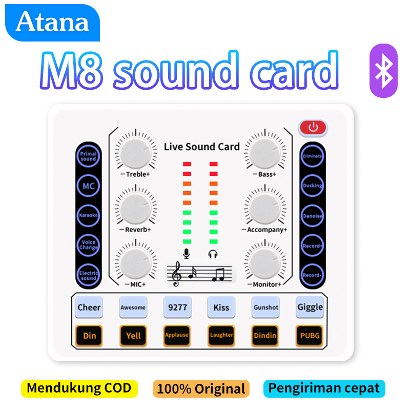 Jual Atana M Soundcard Audio Usb External Sound Card Mic Mixer