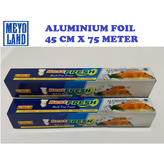 Jual Aluminium Foil Best Fresh 45CMx75M Roll Food Pembungkus Makanan