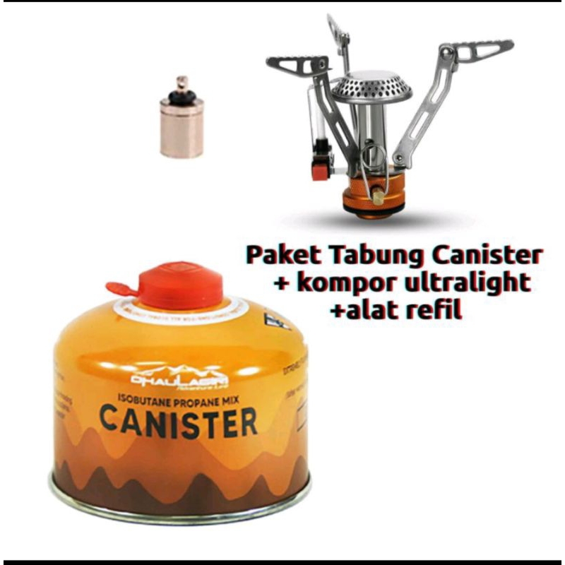 Jual Paket Kompor Ultralight Tabung Canister Alat Refill Shopee