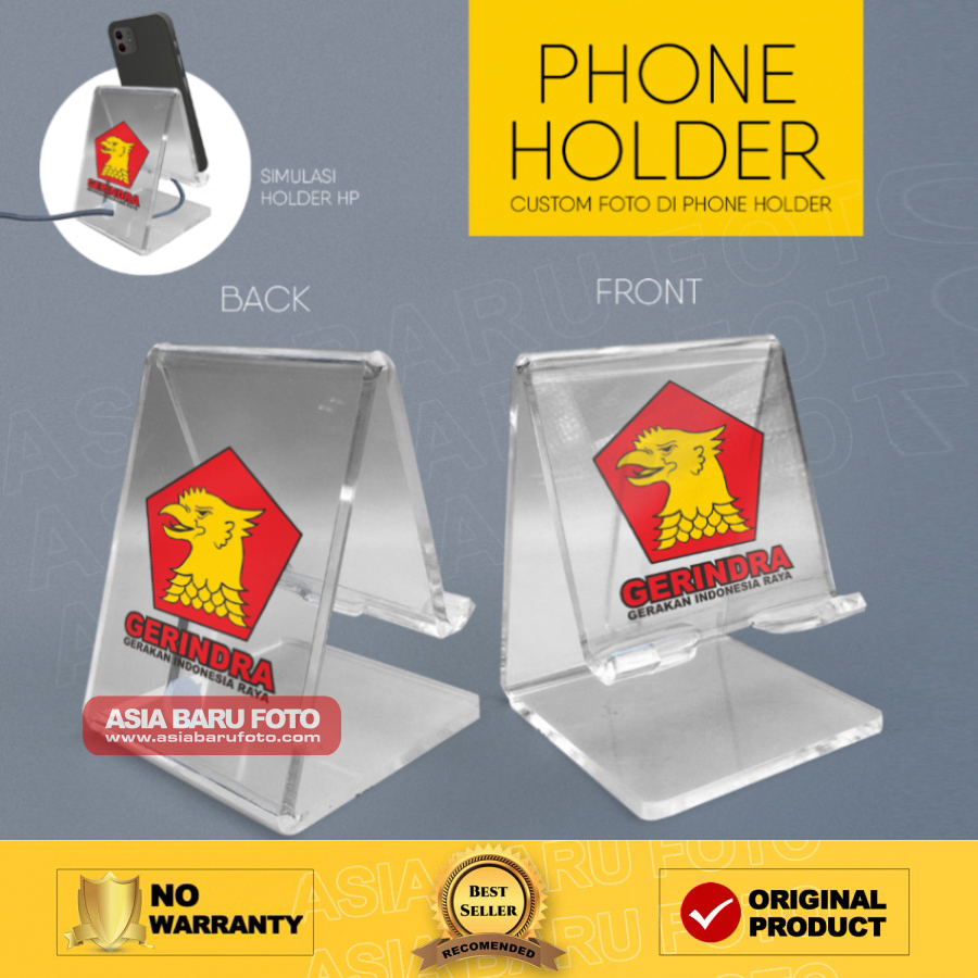 Jual Acrylic Phone Holder Custom Partai Shopee Indonesia