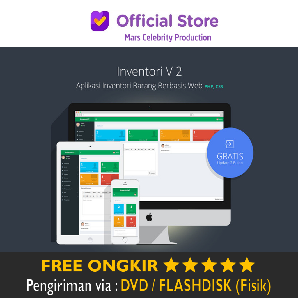 Jual Source Code Aplikasi Inventory Stok Inventori Stock Barang V