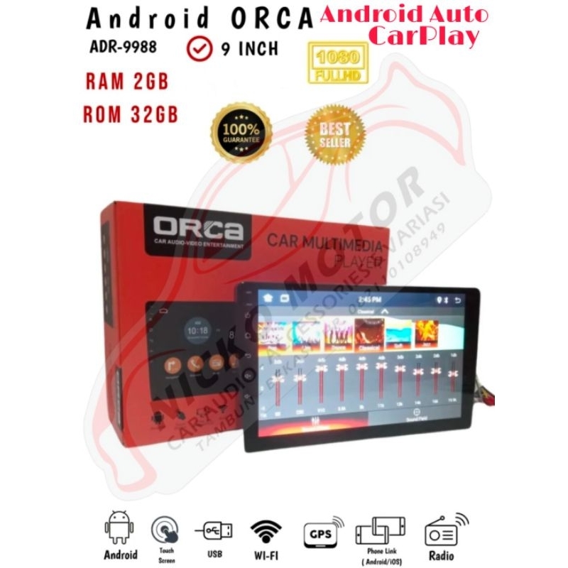 Jual Head Unit Android Orca Eco Lite Series Inch Adr Ips Screen