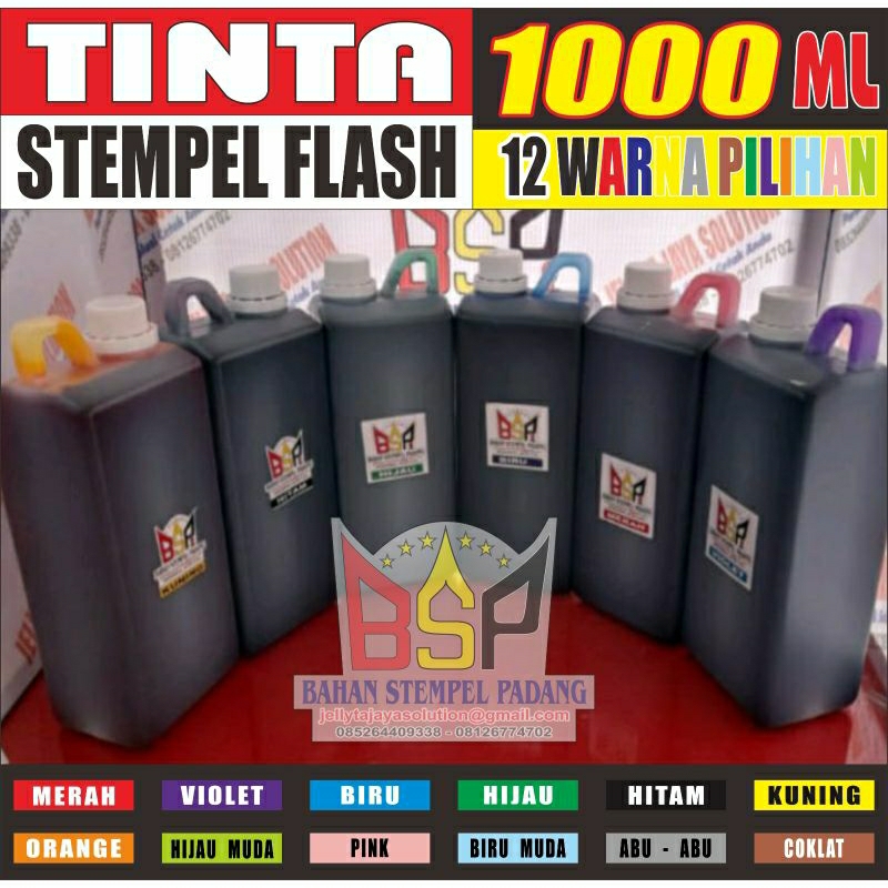 Jual Tinta Stempel Flash Liter Warna Shopee Indonesia