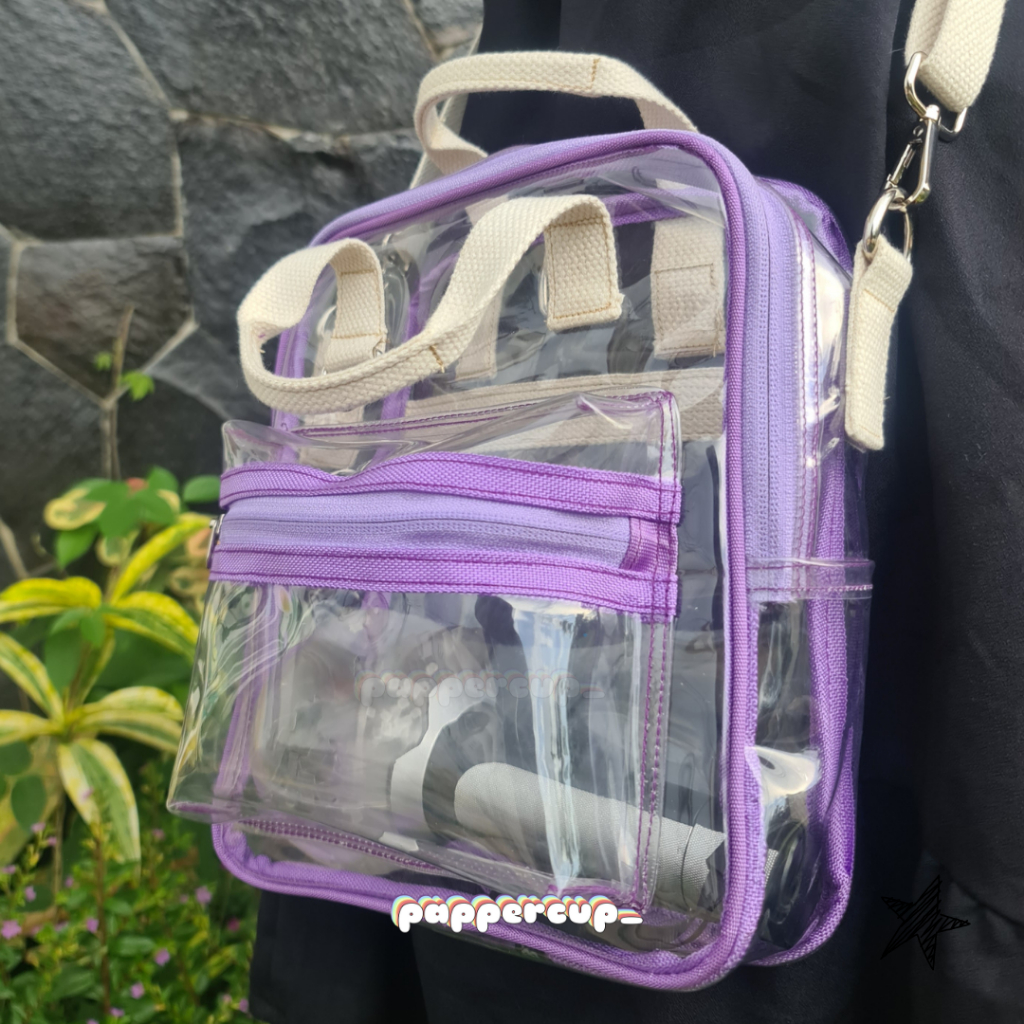 Jual PVC Bag 3 In 1 Sling Bag Backpack HandBag Tas Ransel Selempang