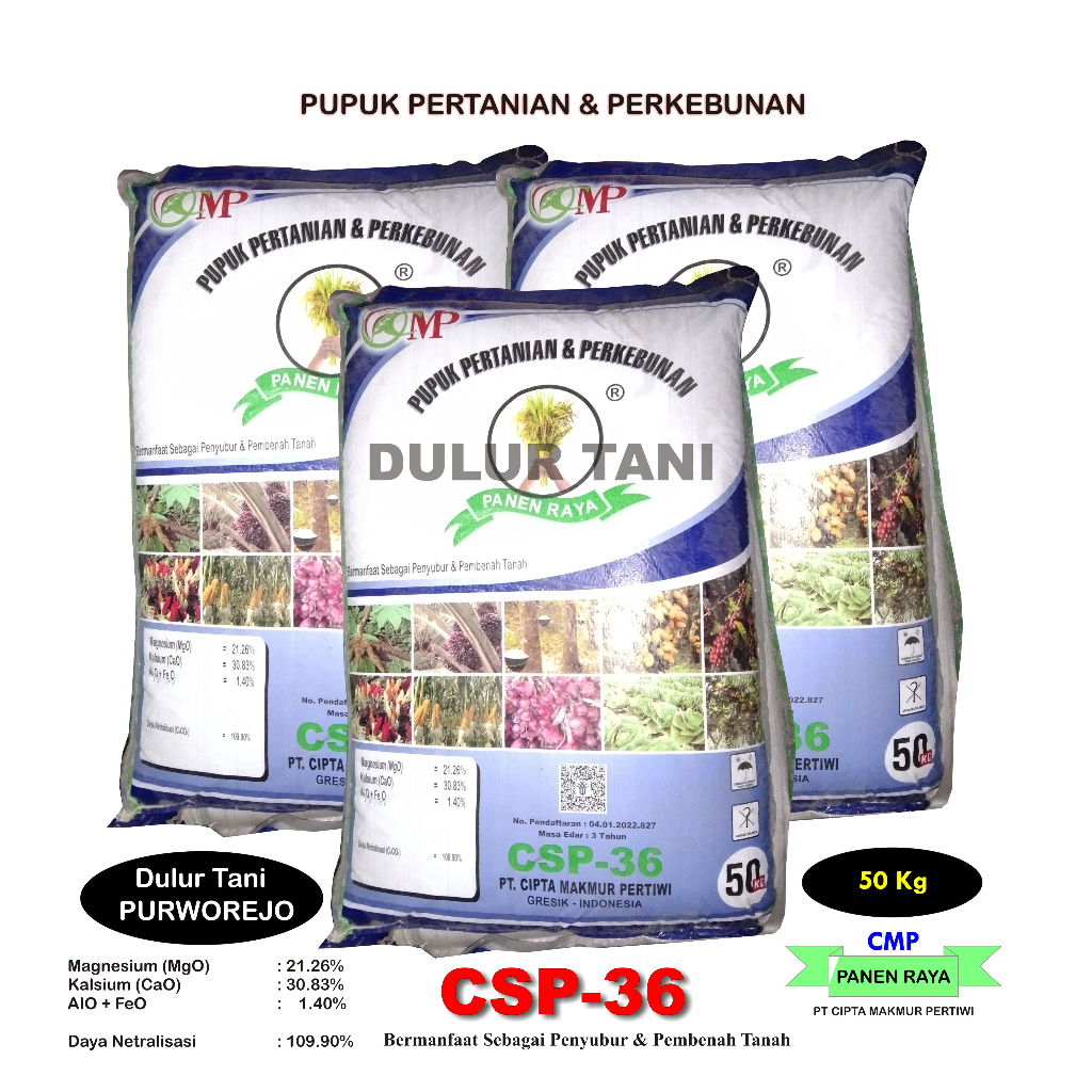 Jual Pupuk Pertanian Dan Perkebunan CSP 36 Kemasan 50 Kg Shopee Indonesia