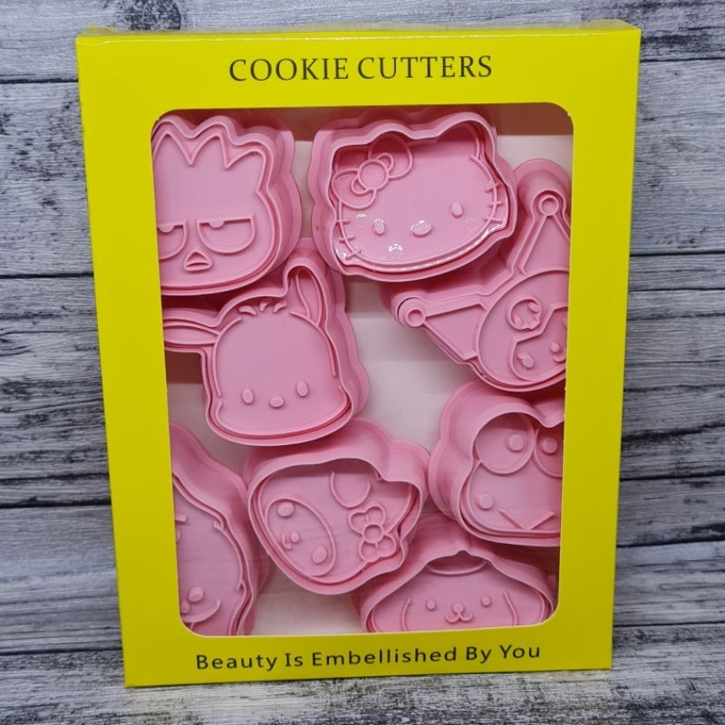 Jual Set 8pc Plastic Sanrio Small Cookie Cutters Cetakan 3D Kue