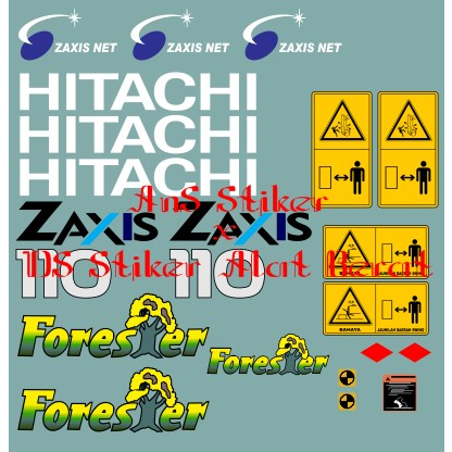 Jual Sticker Excavator Hitachi Zaxis Zx Mf Stiker Alat Berat