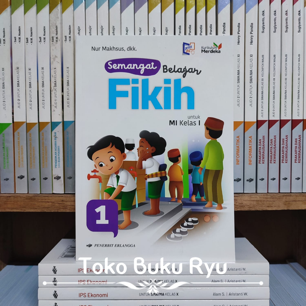 Jual Buku Semangat Belajar Fikih Kelas 1 MI Kurikulum Merdeka Erlangga