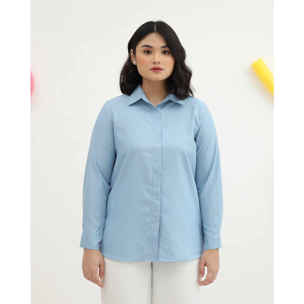 Jual Geulis Id Daily Shirt Blue Series Warna Kemeja Kerja Kemeja