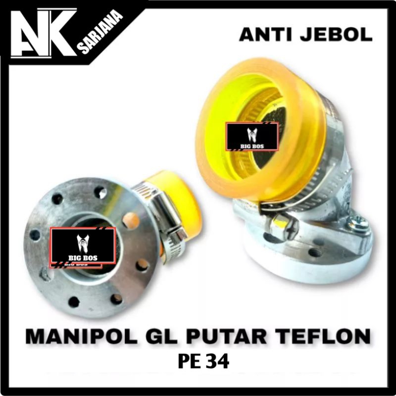 Jual MANIPOL MANIFOLD INTAKE TEFLON HONDA GL PUTAR PE PWK 24 26 28 30