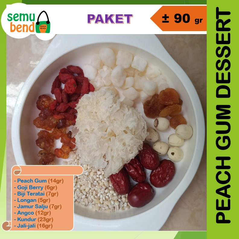 Jual PAKET Peach Gum Dessert Premium 2 3 Orang 90 Gram Shopee Indonesia