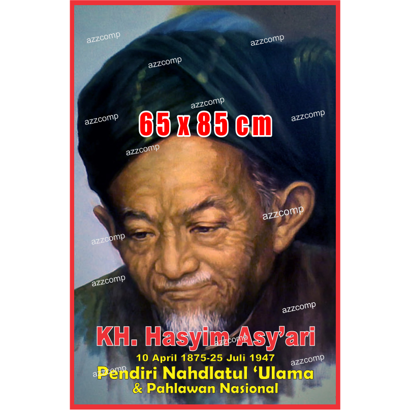 Jual Poster Pendidikan Pahlawan Nasional Dan Tokoh Agama Kh Hasyim