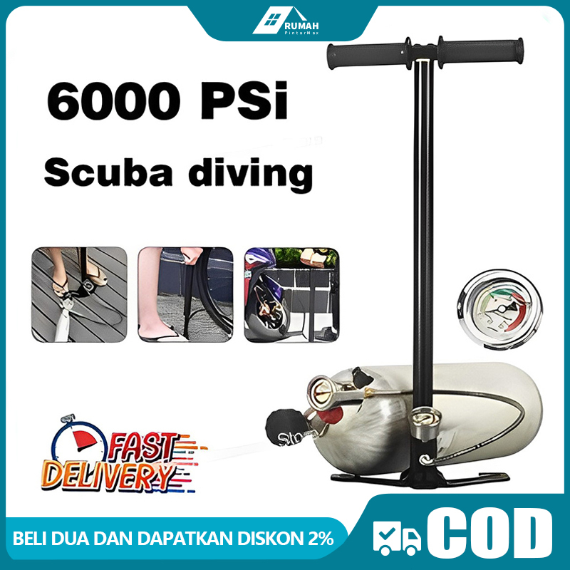 Jual POMPA PCP 6000 PSI POMPA PCP BARRACUDA 4 STAGE MANOMETER 6000 PSI