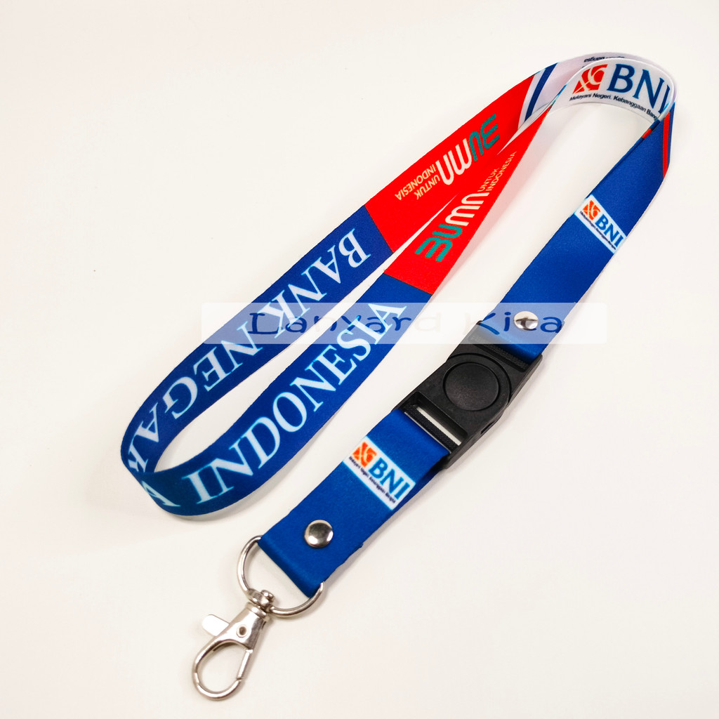 Jual Bank Bni Bumn Tali Lanyard Gantungan Id Card Printing Dua Sisi