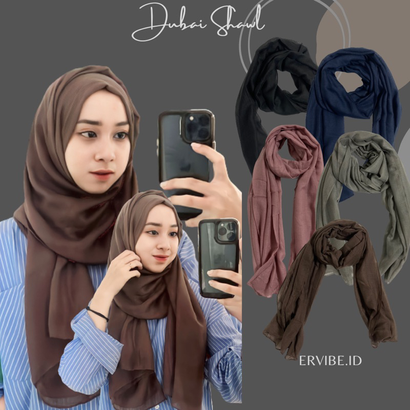 Jual Dubai Shawl Pashmina Arab Dubai Shopee Indonesia