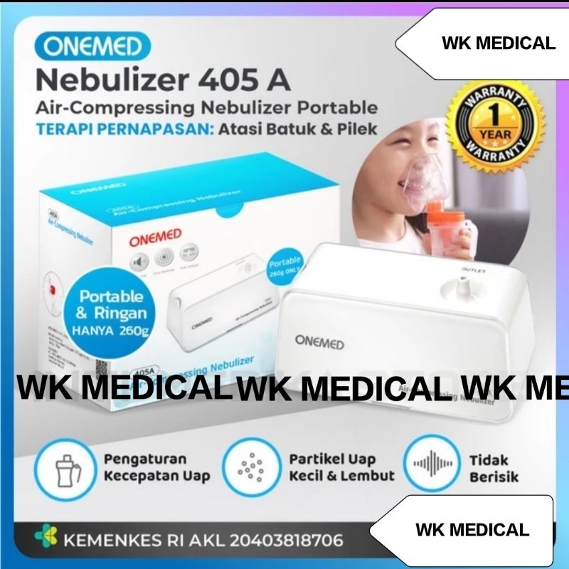 Jual Nebulizer Portable 405A Onemed Alat Terapi Uap Pernafasan