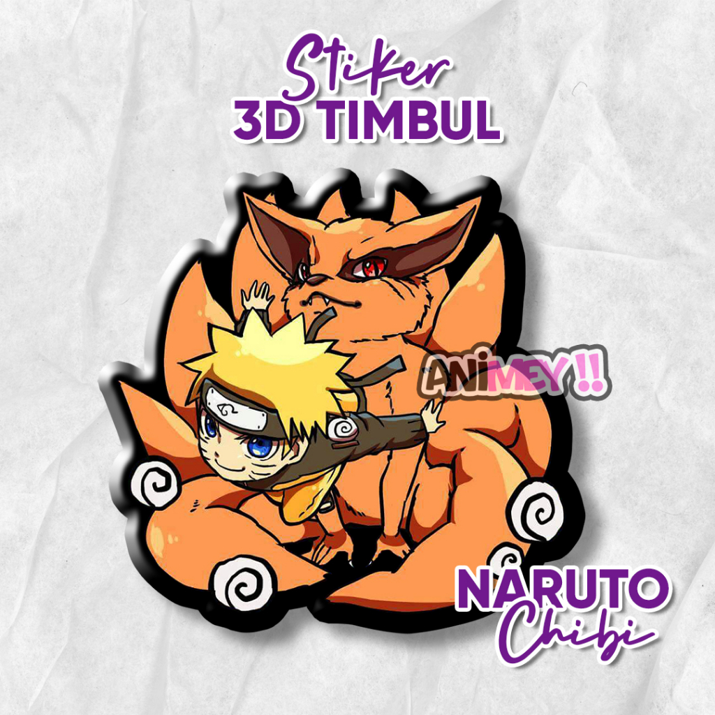 Jual Stiker Emblem D Timbul Naruto Chibi Stiker Anime Resin Shopee