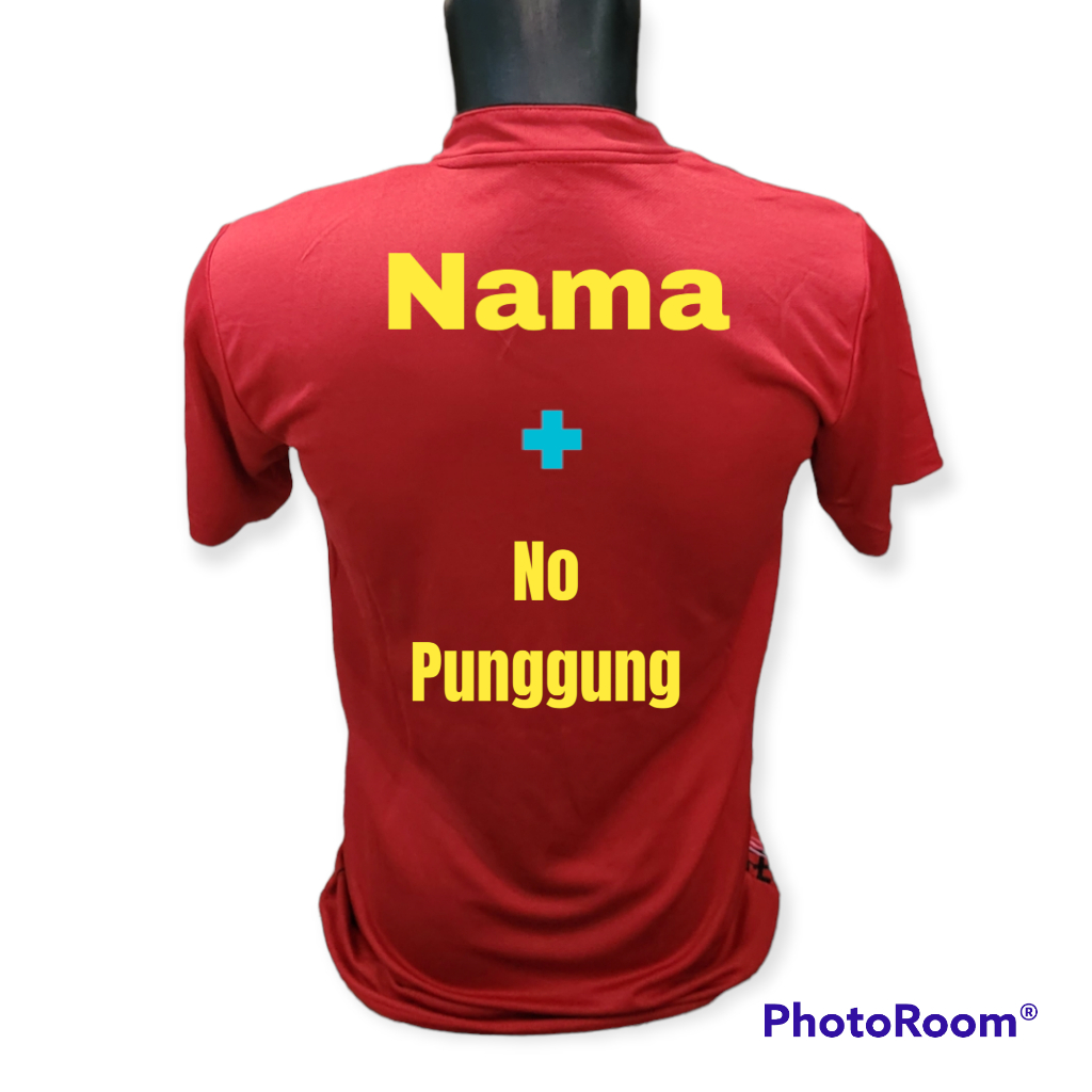 Jual Jasa Sablon Nama Team Nomor Punggung Baju Jersey Sepak Bola Futsal