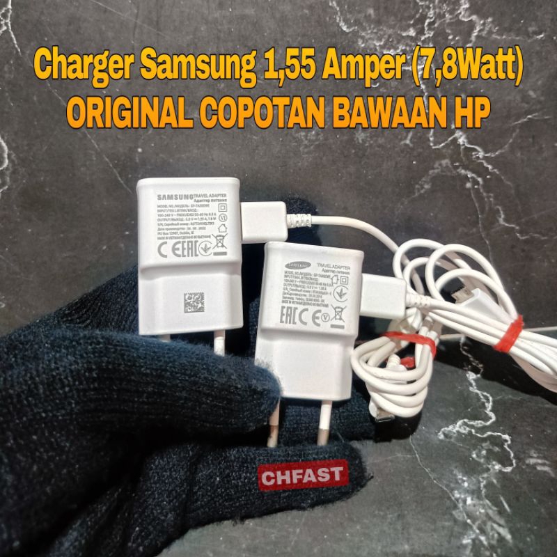 Jual Charger Samsung 1 55 Amper 7 8Watt Original Copotan Bawaan HP