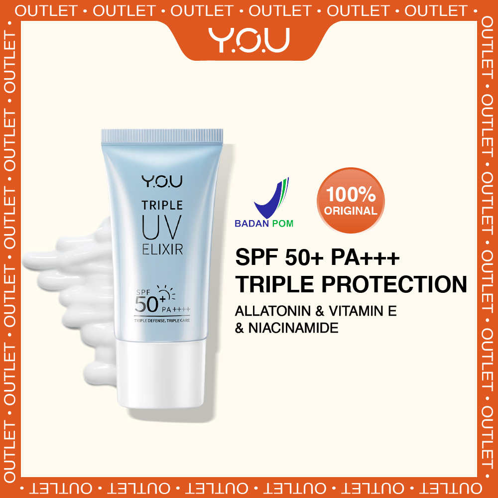 Jual OUTLET YOU Triple UV Elixir Sunscreen Gel SPF 50 PA