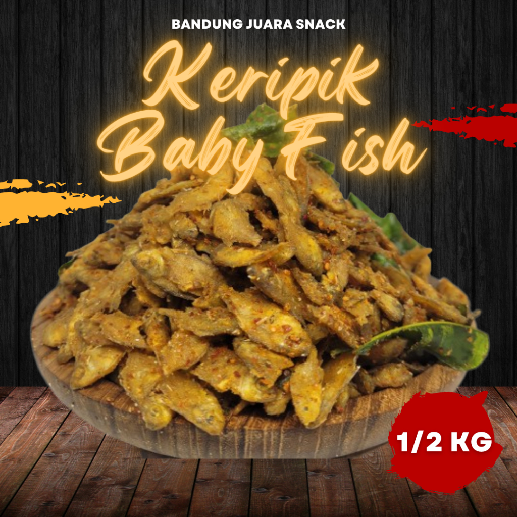 Jual Keripik Ikan Goreng Baby Fish 500gram Shopee Indonesia