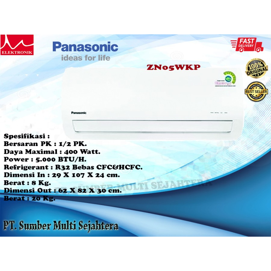 Jual Ac Panasonic Pk Zn Wkp Non Inverter R Shopee Indonesia