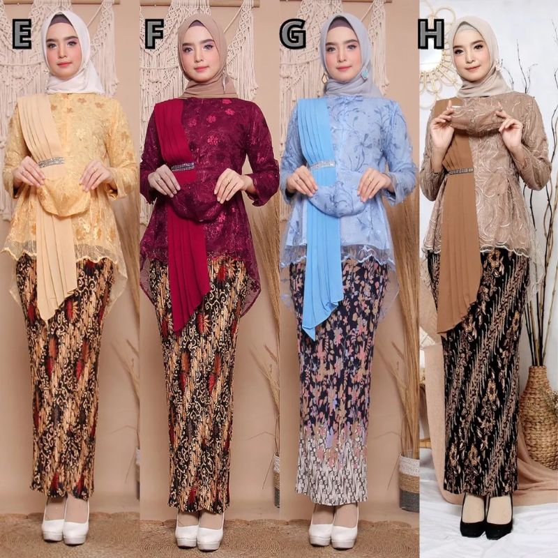 Jual Kebaya Wisuda Modern Hijab Baju Kondangan Wanita Kekinian Aurora