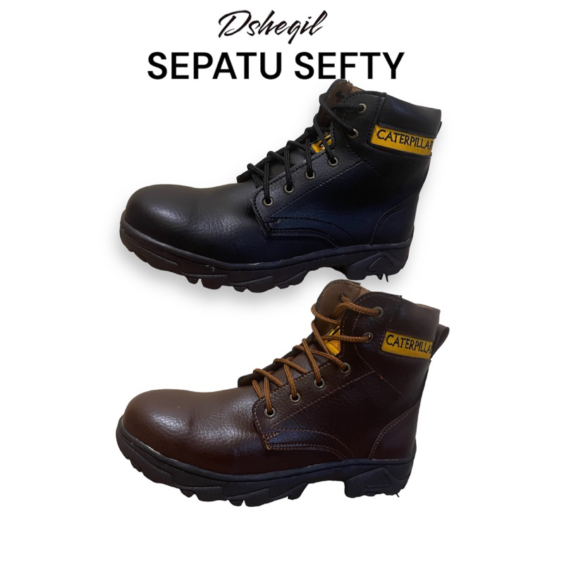 Jual Sepatu Safety Boots Pria Ujung Besi Kerja Lapangan Dan Kerja Berat