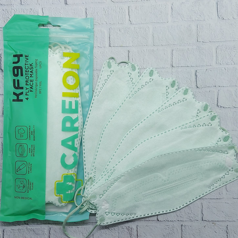 Jual Masker KF 94 CAREION ISI 10PC KF94 4D CAREION GRADASI KOREA 4ply