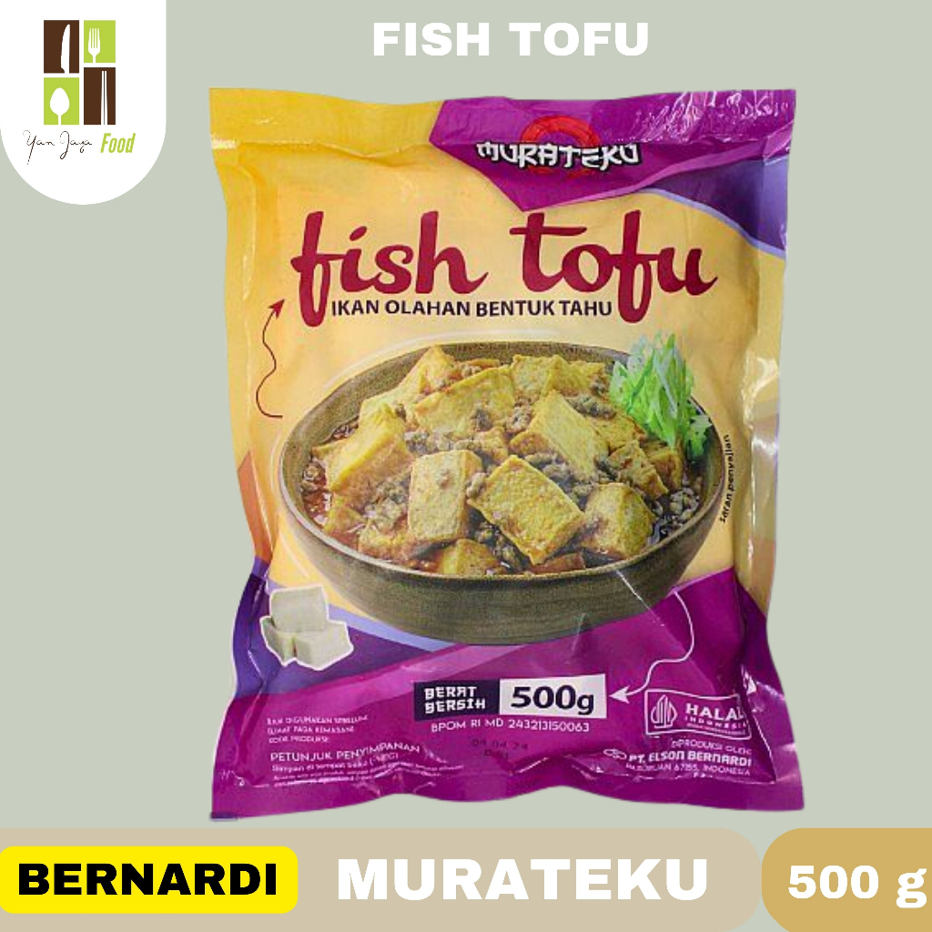 Jual Bernardi Murateku Fish Tofu Ikan Olahan Bentuk Tahu 500g Shopee