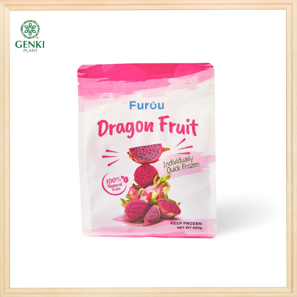 Jual Furou Frozen Dragon Fruit IQF Buah Naga Beku 450 G Shopee