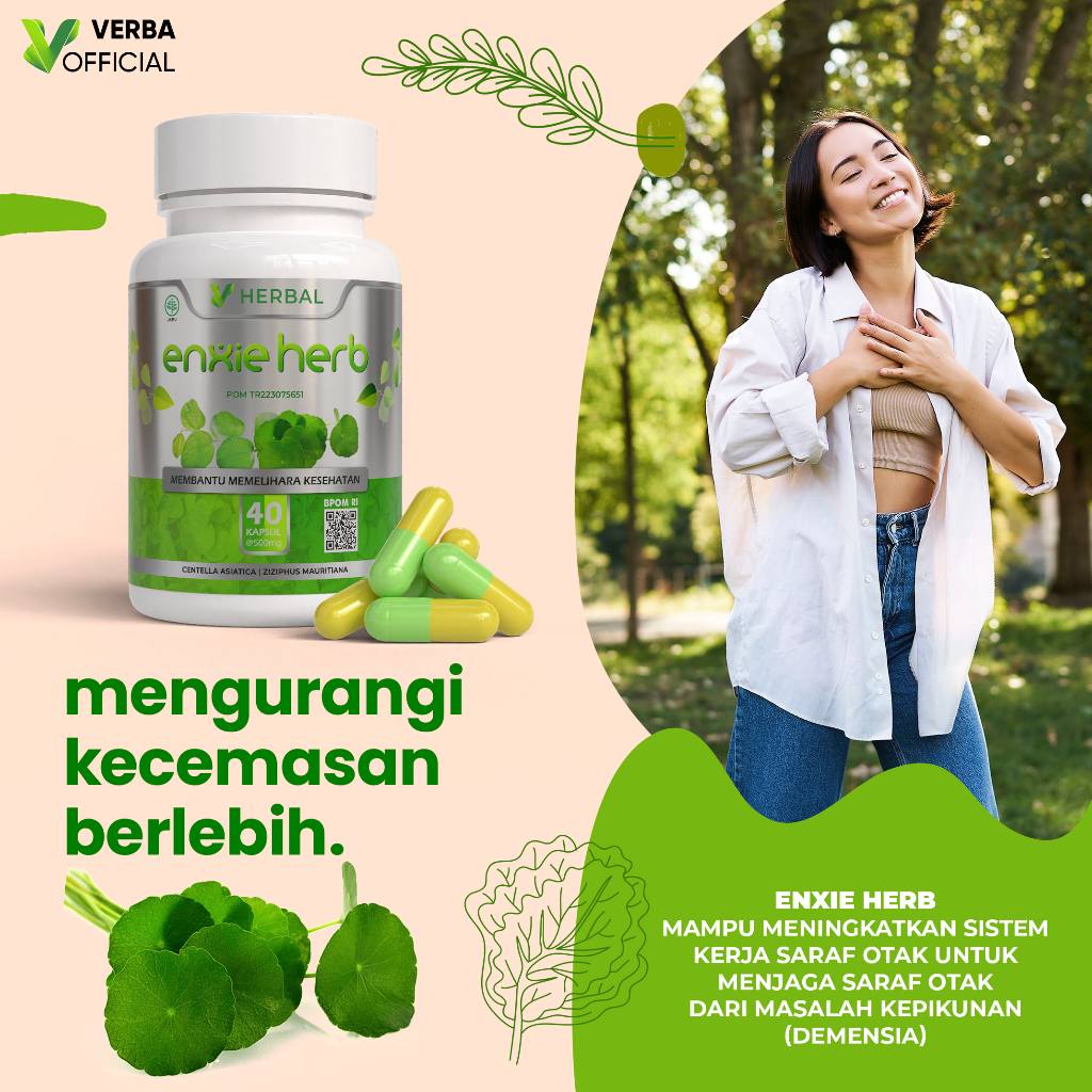 Jual Anxietas Enxie Herb Obat Herbal Mengatasi Was Was Stres Depresi