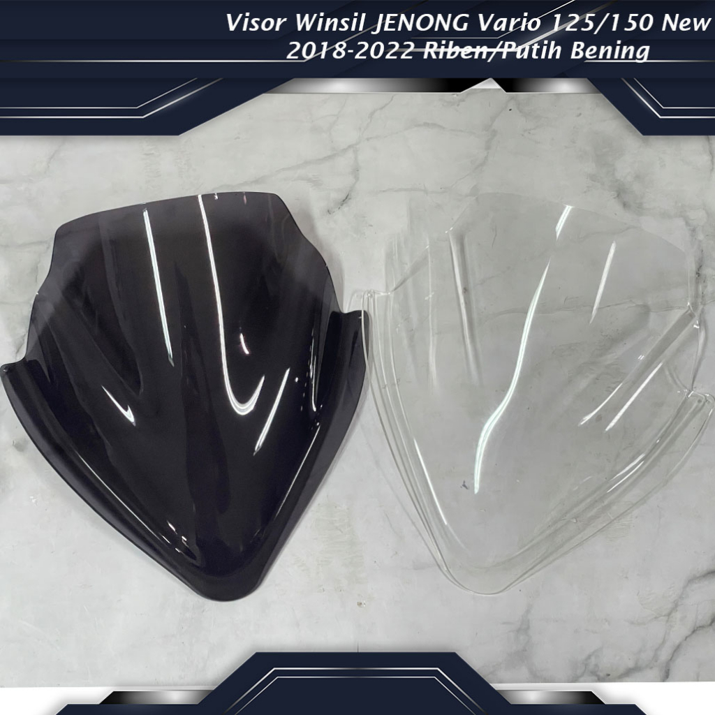 Jual Visor Winsil Jenong Vario New Riben Putih Bening