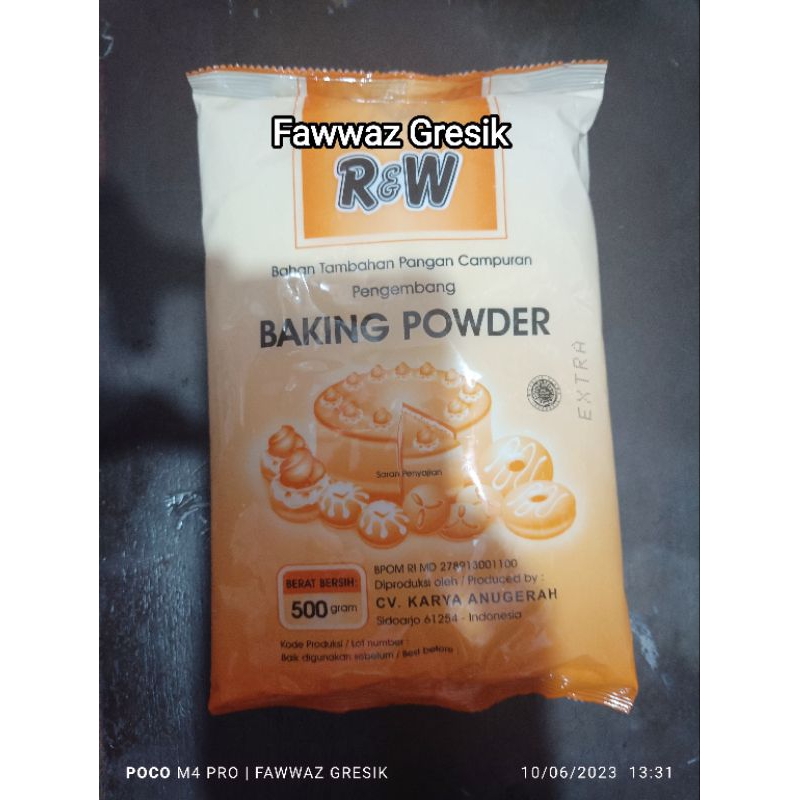 Jual R W Rajawali Baking Powder Extra Orange Gr Shopee Indonesia