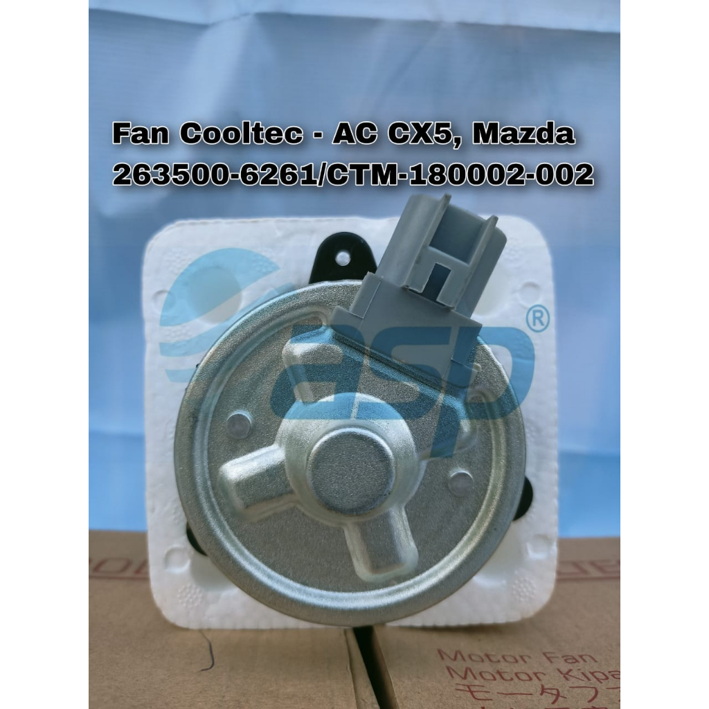 Jual MOTORFAN COOLER COOLTEC AC CX MAZDA CTM 180003 SPAREPART AC MOBIL