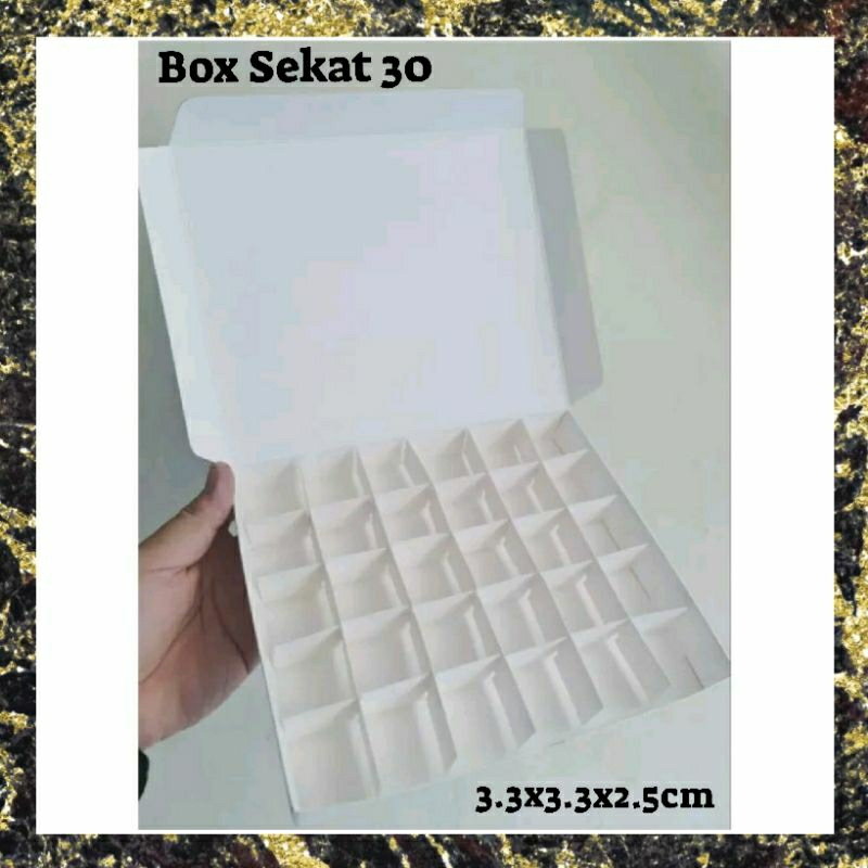 Jual Box Sekat 30 Dus Sekat 3 3x3 3x 2 5cm Packaging Dus Mochi Brownies