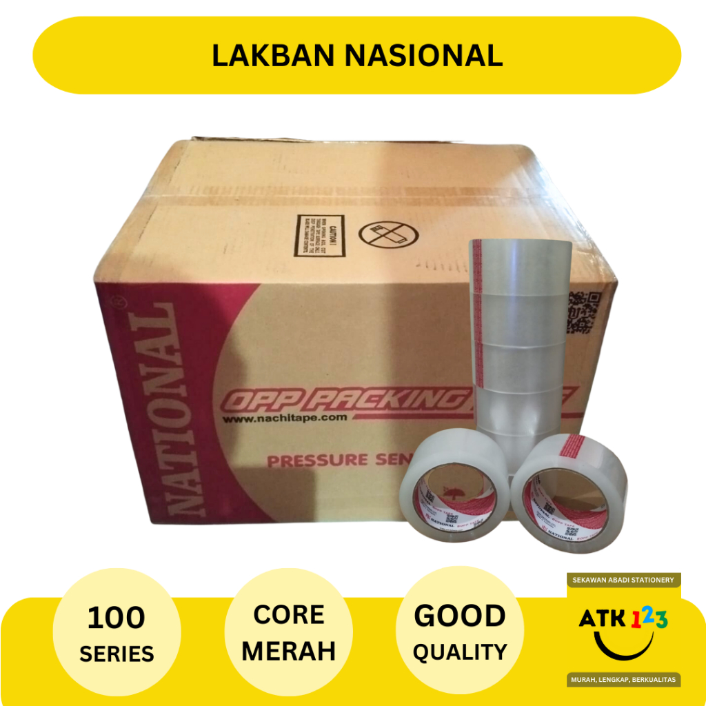 Jual Lakban Bening Coklat Lakban Nasional Lakban 100 Yards Isolasi OPP