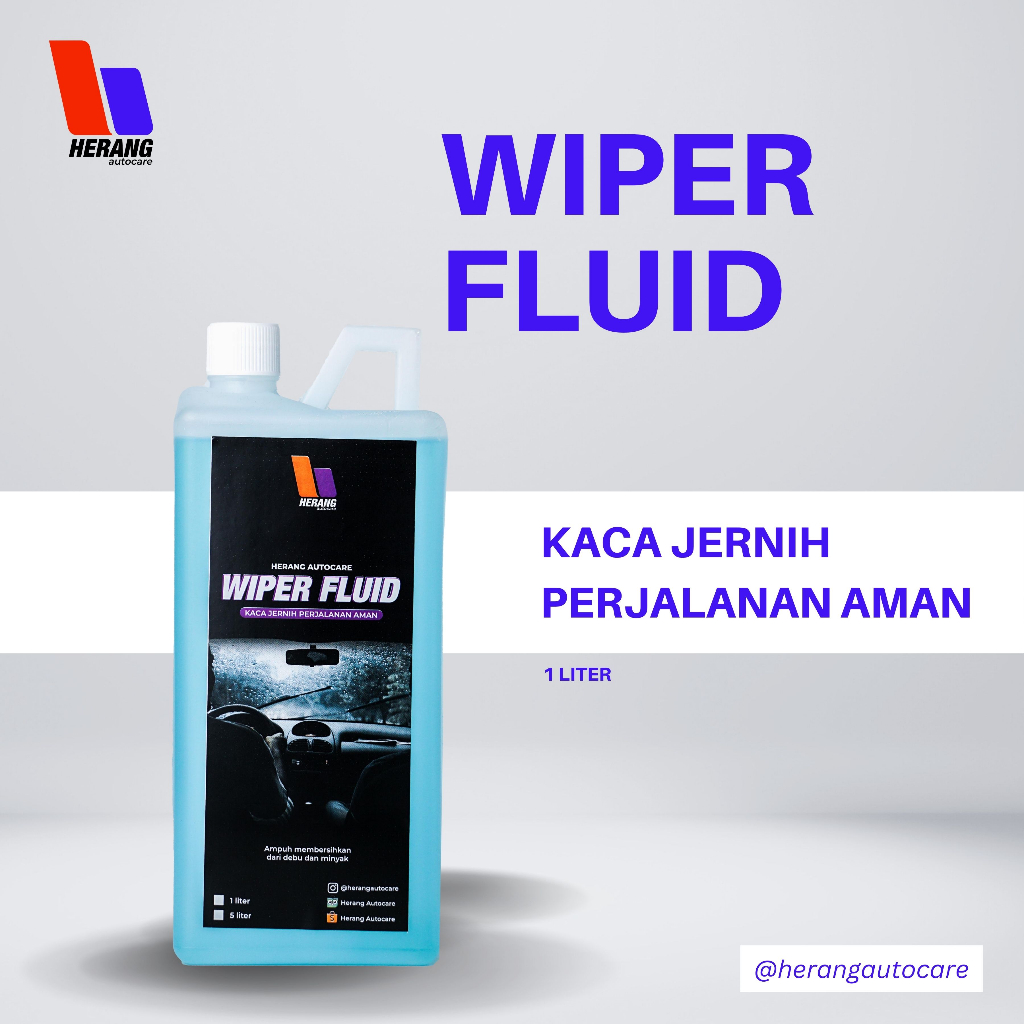 Jual Herang Wiper Fluid Cairan Pembersih Kaca Mobil Liter Shopee