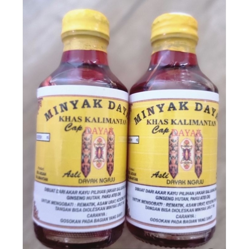 Jual Minyak Urut Dayak Kalimantan Kemasan Botol Kaca Ml Shopee