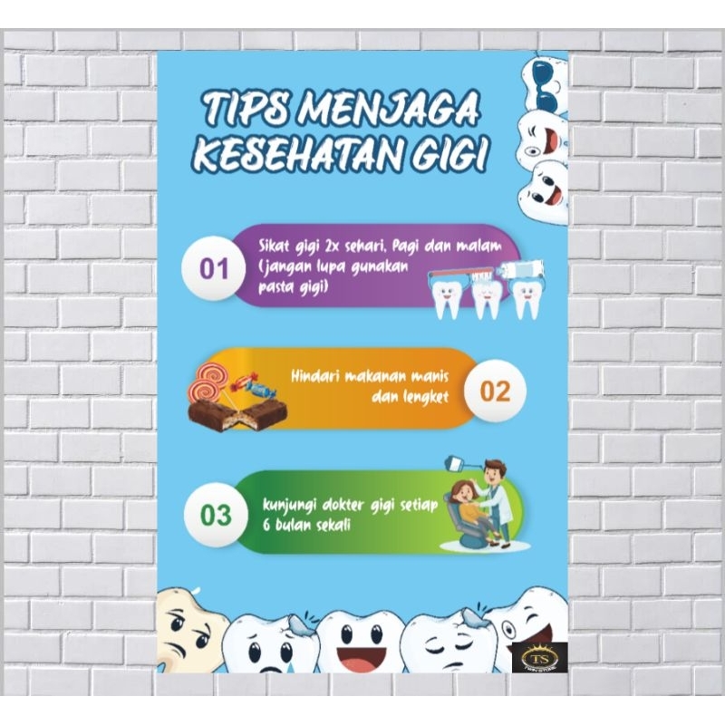 Jual Poster Kesehatan Tips Menjaga Kesehatan Gigi Shopee Indonesia